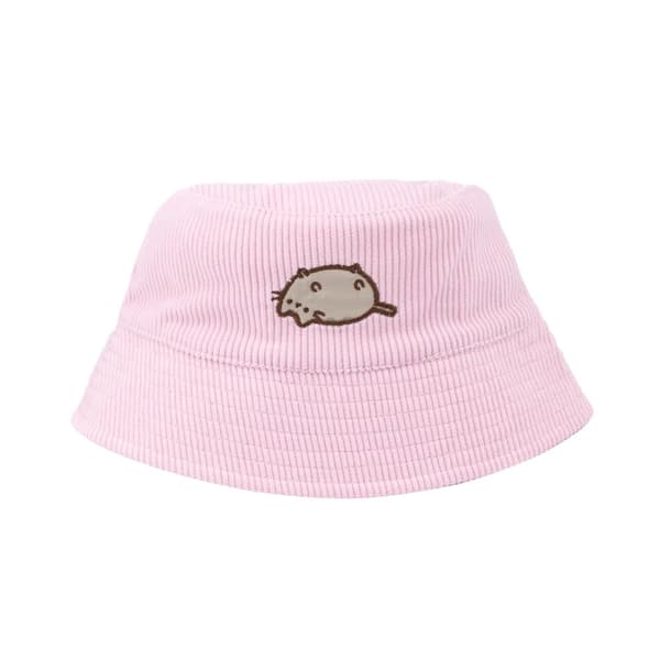 Pusheen Girls Cord Bucket Hat Pink One Size
