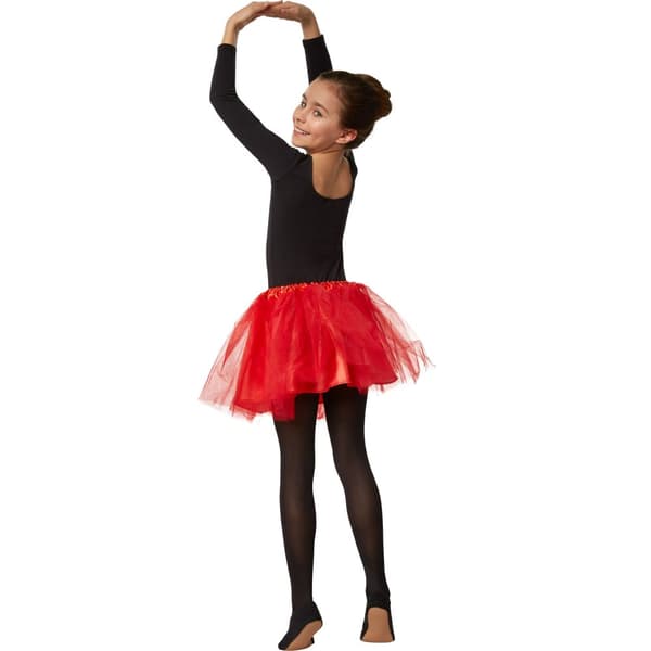 Barn-ballerinakjol röd