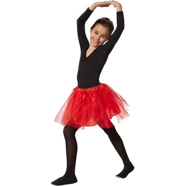 Barn-ballerinakjol röd