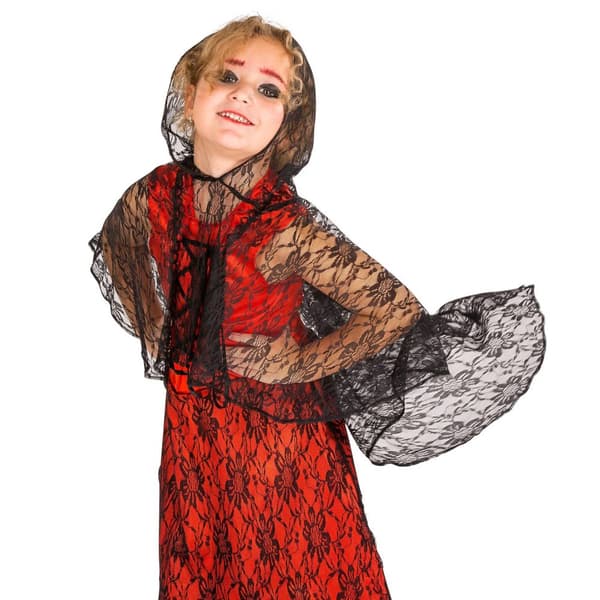 Vampyr med blonder børnekostume Halloween