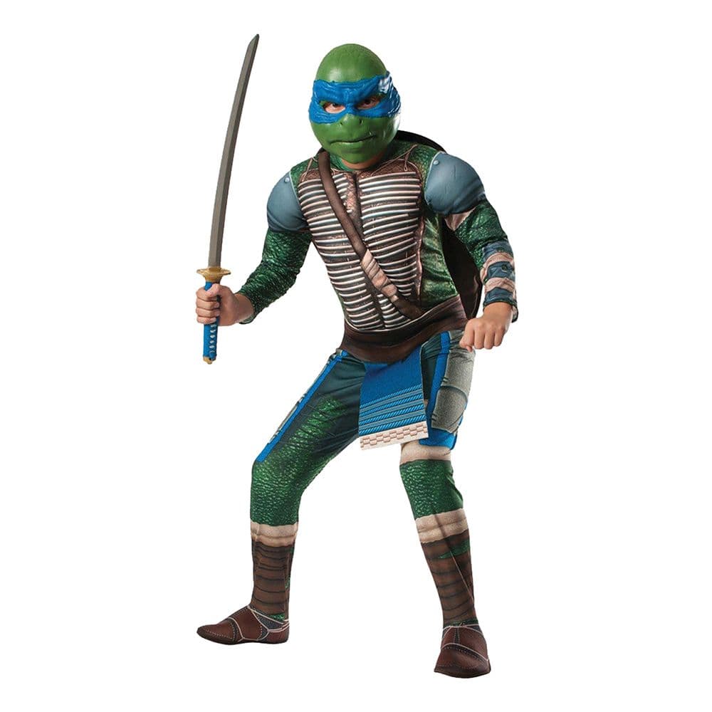 TMNT Leonardo med Muskler Børnekostume Deluxe