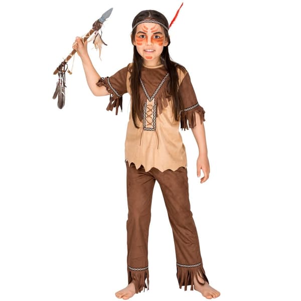 Indianerpigen Røde Duehøg kostume