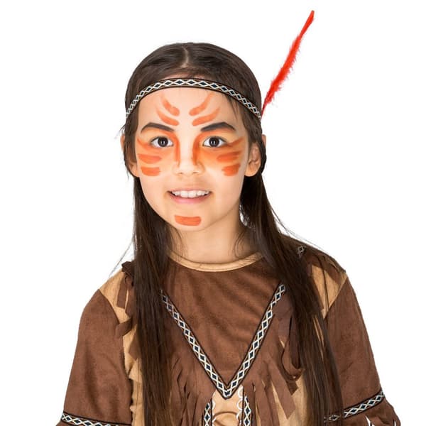 Indianerpigen Røde Duehøg kostume