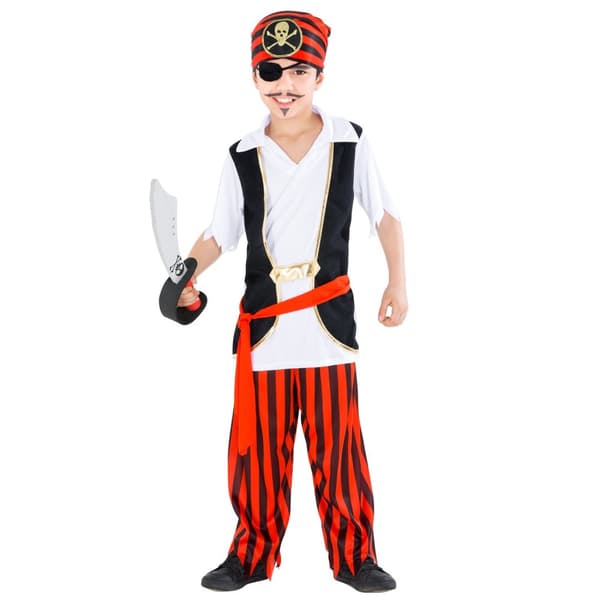 Kaptajn pirat børnekostume