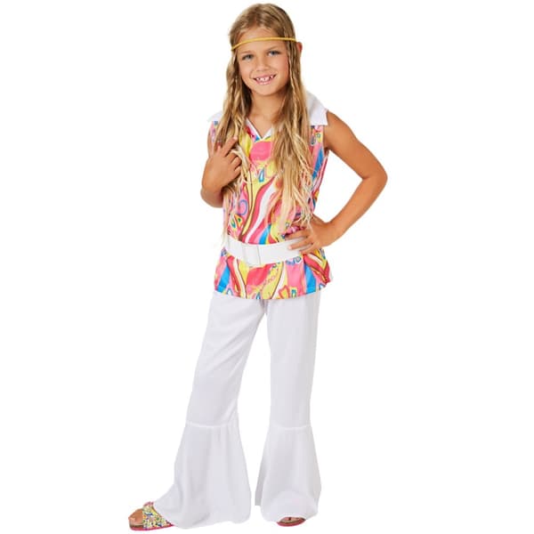 Dancing Girl børnekostume hvid 152 cm