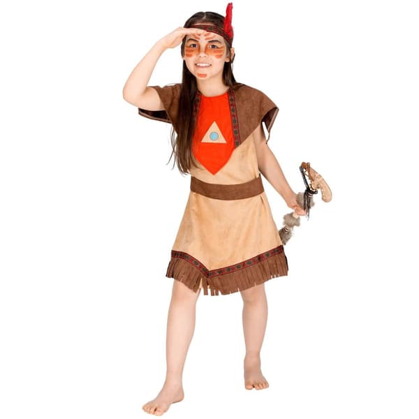 Indianerpigen Shania børnekostume