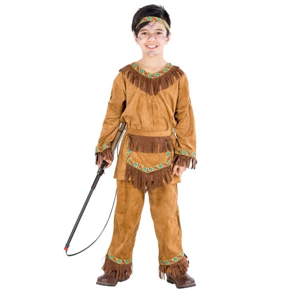 Indianeren Lille Bjørn børnekostume Brun 140 cm