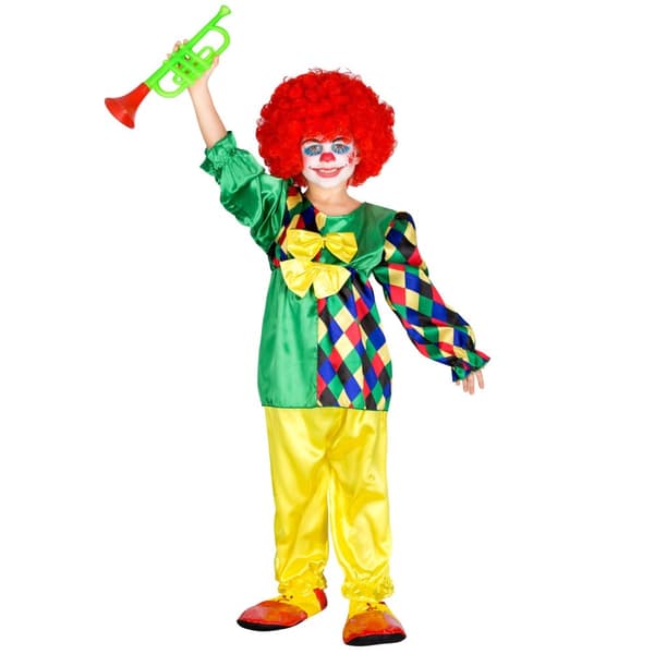 Sjov klovn børnekostume