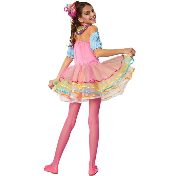 Neon Rainbow girl børnekostume