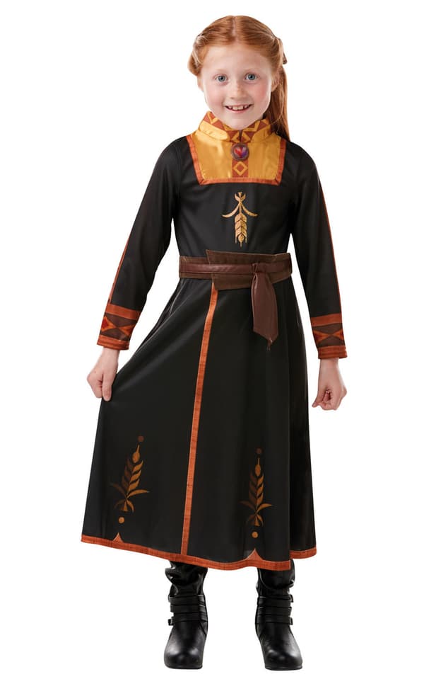 Frozen II anna rejsedragt 122/128 cl (7-8 år) frost kjole