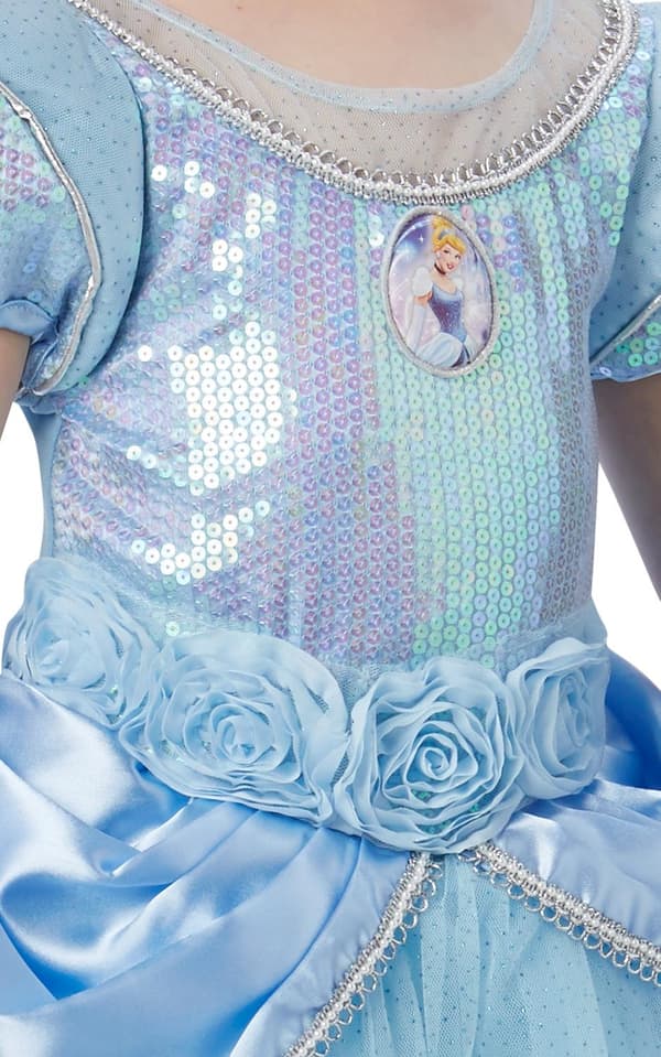 Askungen Premium 110/116 cl (5-6 år) Cinderella klänning