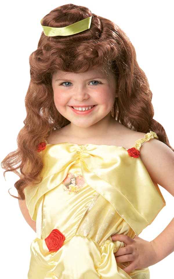 Belle peruk skönheten och odjuret disney princess