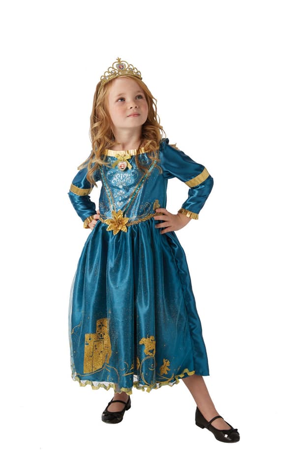 Merida 122/128 cl (7-8 år) kjole prinsesse modig