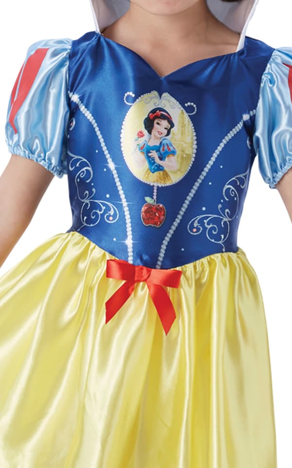 Snövit 122/128 cl (7-8 år) prinsessa klänning