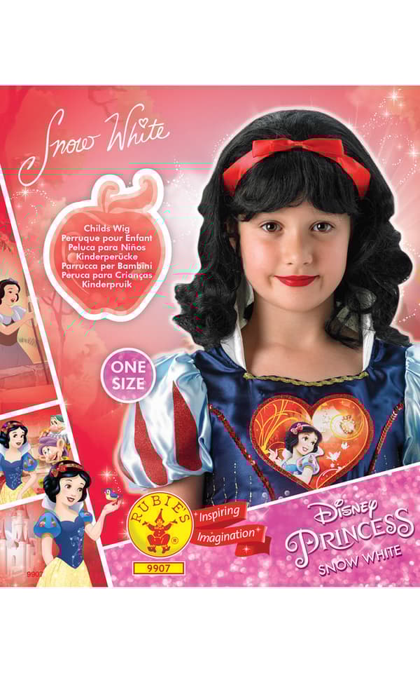 Snövit peruk disney princess