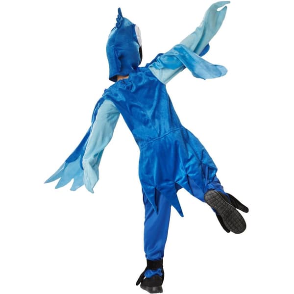 Sjov blå papegøje kostume