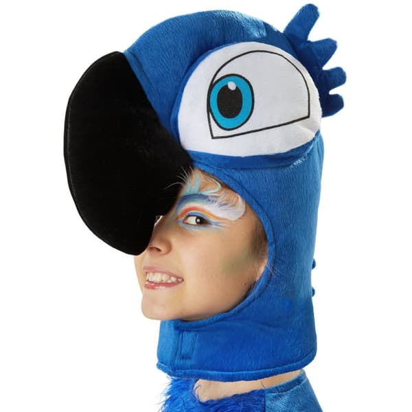 Sjov blå papegøje kostume