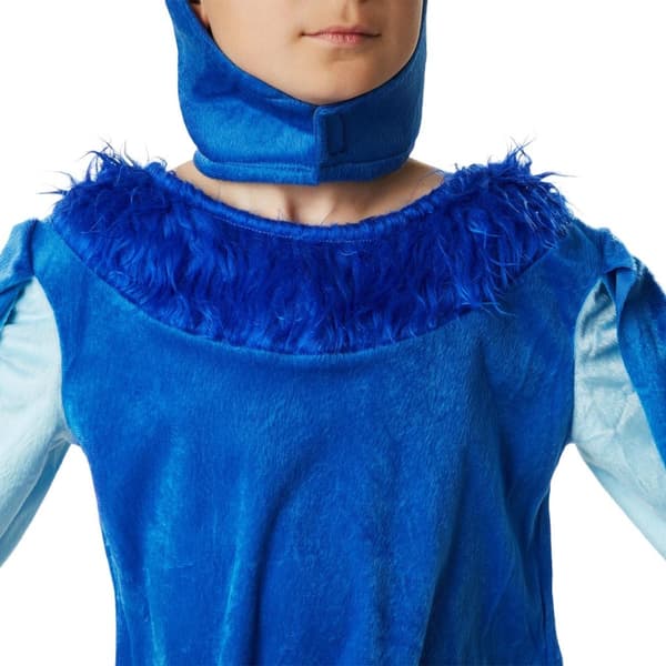 Sjov blå papegøje kostume