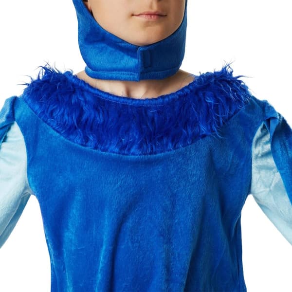 Sjov blå papegøje kostume