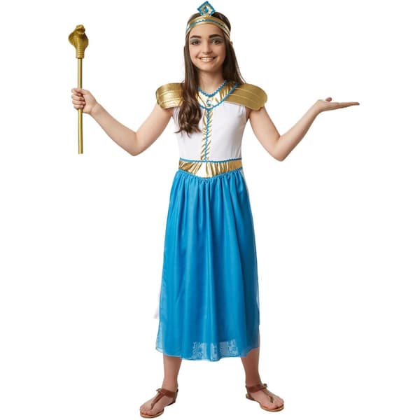 Prinsesse Amneris børnekostume hvid 116 cm