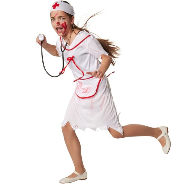 Halloween sygeplejerske børnekostume