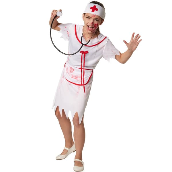 Halloween sygeplejerske børnekostume