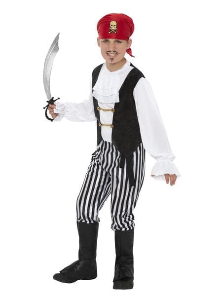 Pirat Sjörövare Maskeraddräkt Svart 156
