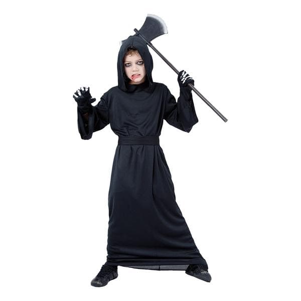 Reaper kåpa med huva och bälte Maskeraddräkt Halloween