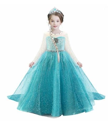 Frost Elsa Prinsessklänning 120