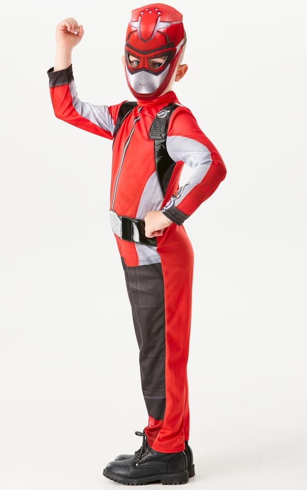 Power rangers red deluxe 98/104 cl (3-4 år) beast morphers