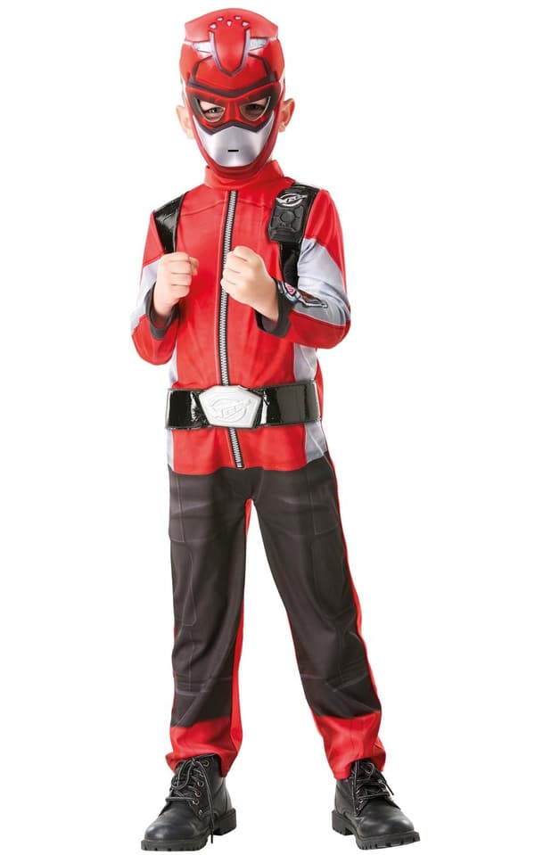 Power rangers red deluxe 98/104 cl (3-4 år) beast morphers