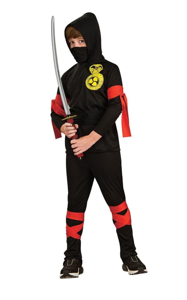 Ninjadrakt (3-4 år) ninja samuraidrakt japansk