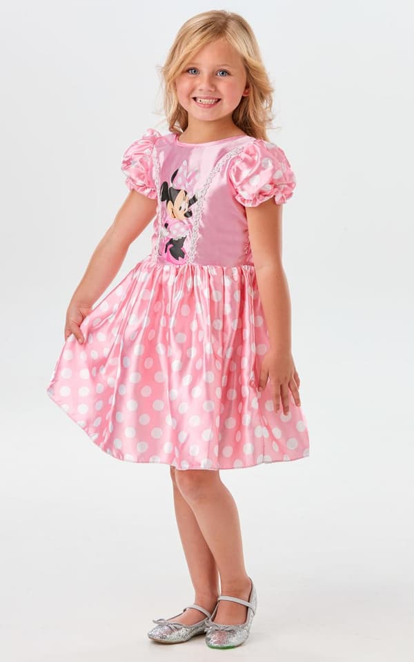 Minnie mouse 122/128 cl (7-8 år) minni mus kjole
