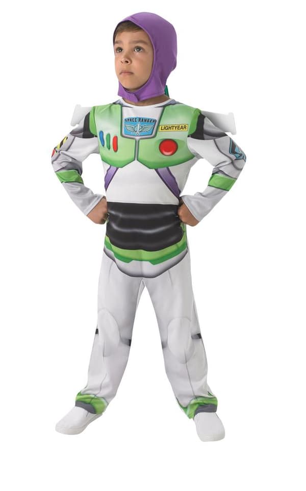 Buzz lightyear 122/128 cl (7-8 år) kostyme med hette toy story