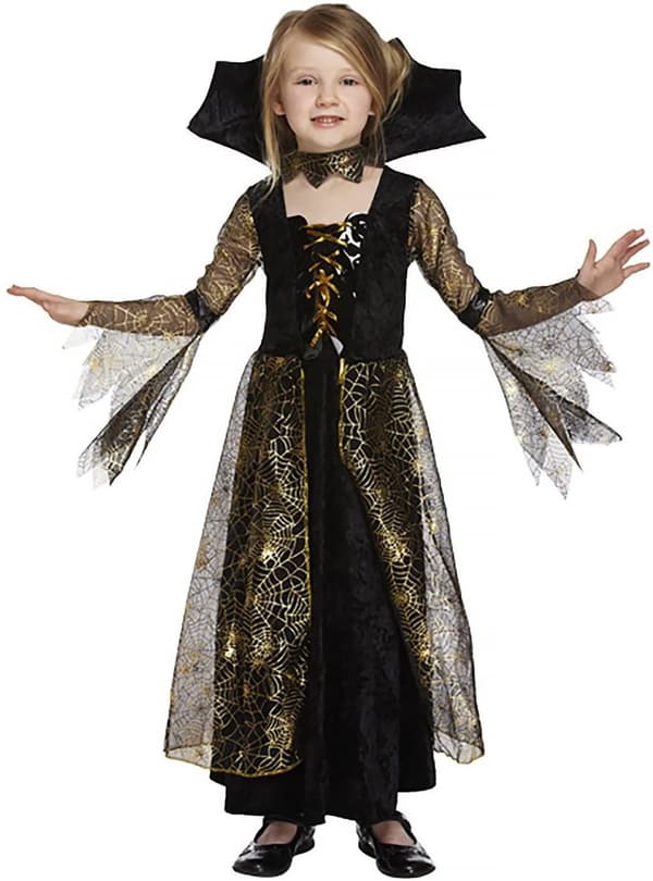Noita asu (5-7 vuotta) halloween noita mekko