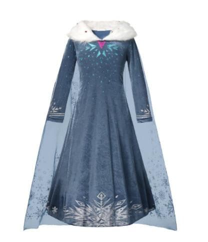 Vinter Frost Elsa och Anna Prinsessklänning Maskeraddräkt Barn