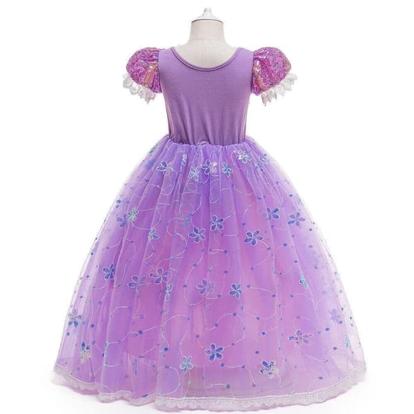 Prinsessklänning Rapunzel Frost Elsa Anna Maskeraddräkt