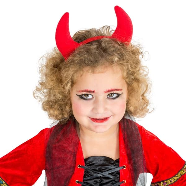 Lille djævel i barok-stil børnekostume Halloween