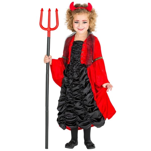 Lille djævel i barok-stil børnekostume Halloween