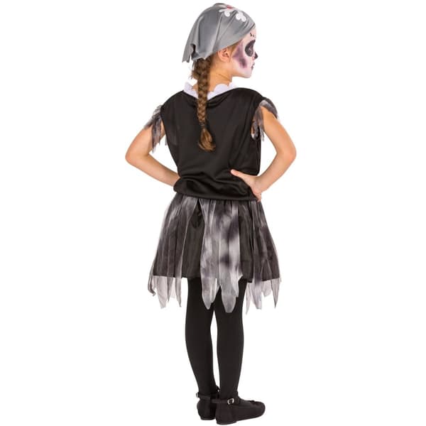 Piratkostume med skeletdetaljer