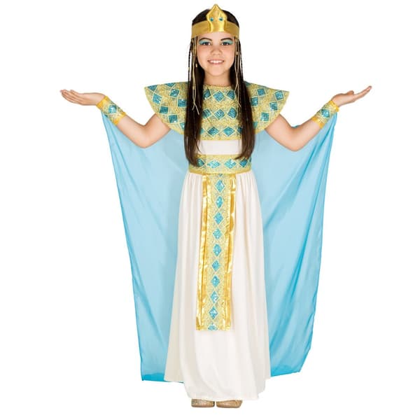 Kleopatra børnekostume hvid 140 (10-12y)