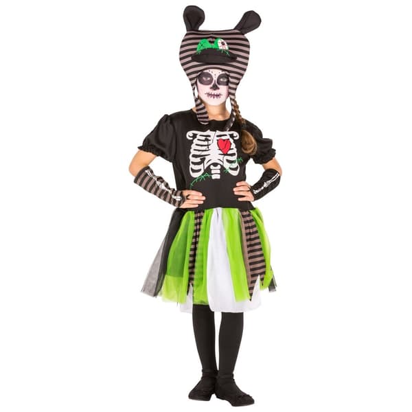 Lille zombie børnekostume Halloween Sort 140 (10-12y)