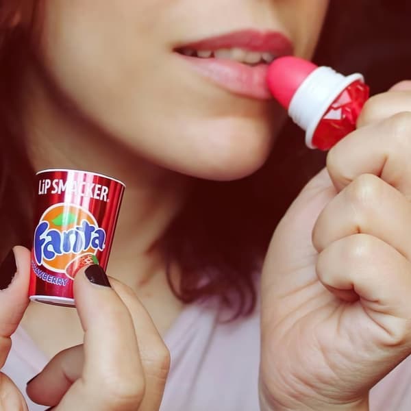 Lip Smacker Coca - Cola / Fanta Strawberry Lip Balm Best Flavour Forever