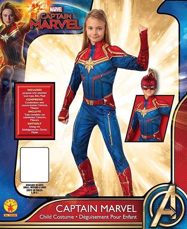 BARNDRÄKT, CAPTAIN MARVEL Barn Maskeraddräkt Halloween