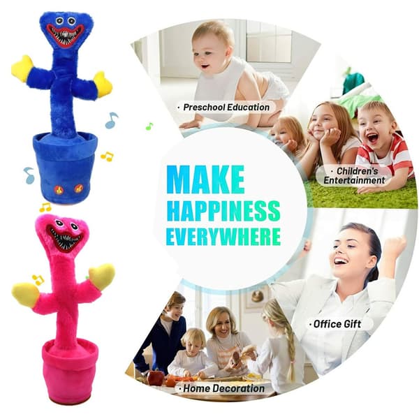 Cute Talking and Dancing Huggy Wuggy Pink