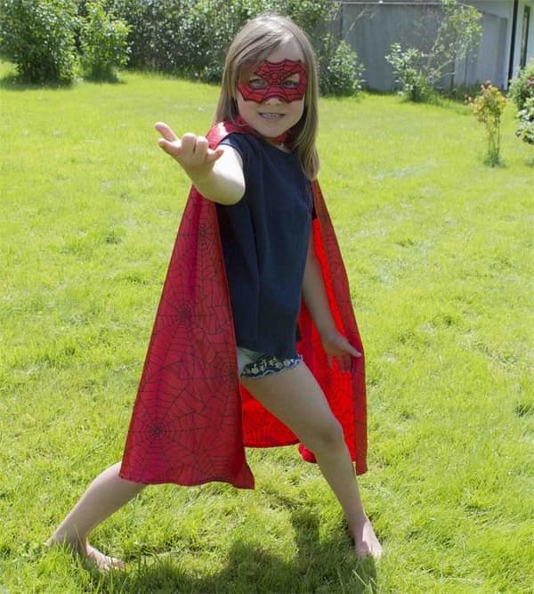 Spiderman deluxe 98/104 cl (3-4 år) muskeldress med maske