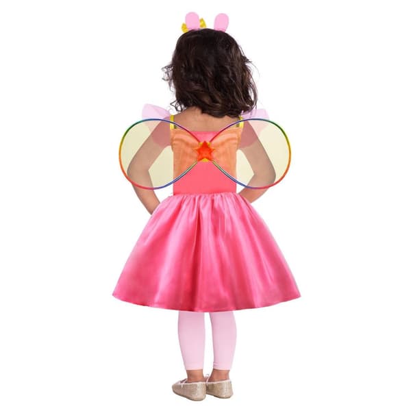 Peppa pig mekko 110 cm (4-6 v) siivet ja diadeemi greta gris