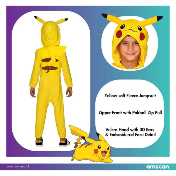 Pokemon asu 98 cm (3-4 vuotta) pikachu