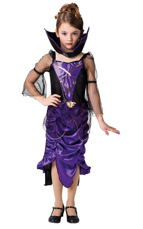Vampyrklänning goth 134/140 cl (9-10 år) halloween häxa klänning