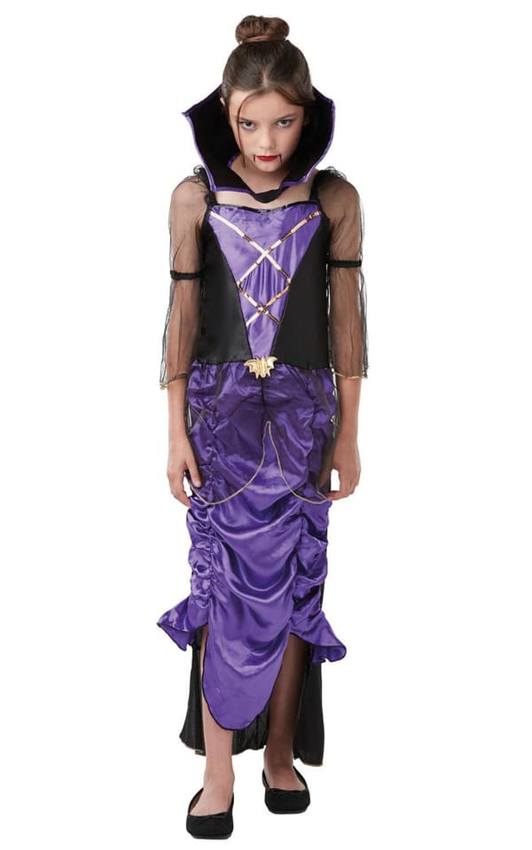 Vampyrklänning goth 134/140 cl (9-10 år) halloween häxa klänning
